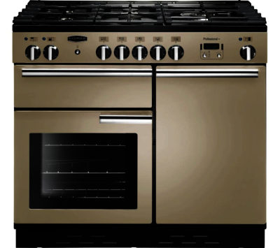 RANGEMASTER  Professional 100 Dual Fuel Range Cooker - Cream & Chrome